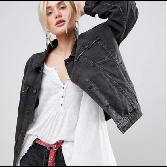 Boho Embroidered Jean Jacket - Picture 2 of 9